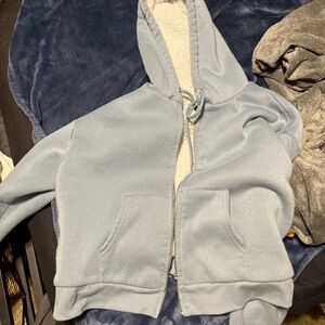 Cozy Blue Zip-Up Hoodie